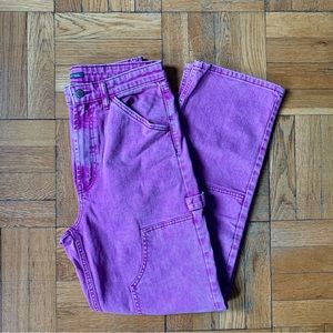 WILD FABLE size 10 Super High Rise Straight Utility Jean - Faded Purple
